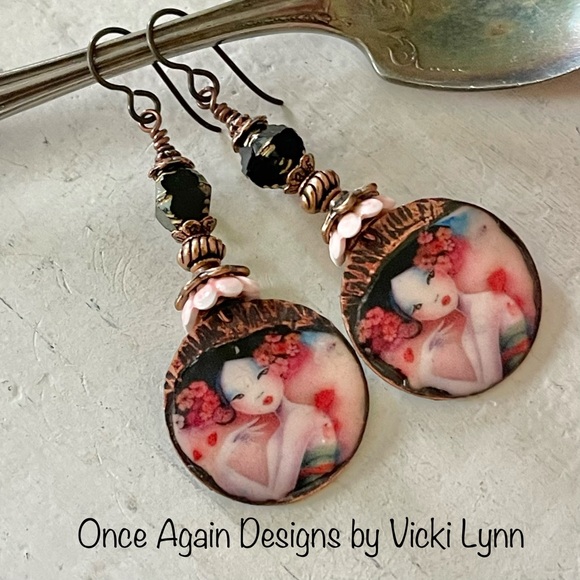 Artisan Jewelry - ARTISAN Earrings “Sakura Dreamscape” - Dangles